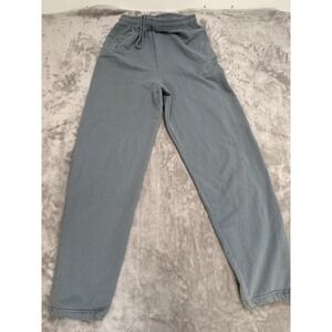Mayfair Jogger Sweatpants Women's Size‎ Large Seafoam Blue Embroidered Logo EUC